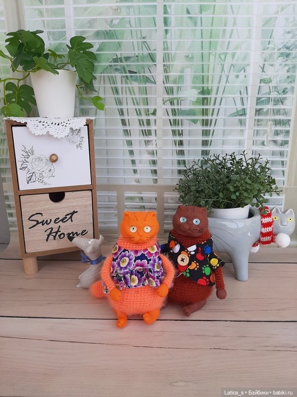Без кота жизнь не та — Вязаные игрушки и амигуруми: крючком (фото 5)
