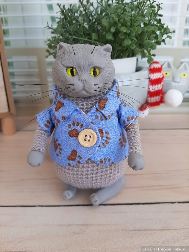 Без кота жизнь не та — Вязаные игрушки и амигуруми: крючком (фото 9)