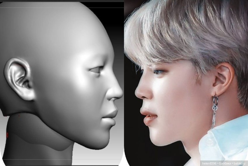 Преордер на отливку головы миними Пак Чимина в формате СД (фото 4)