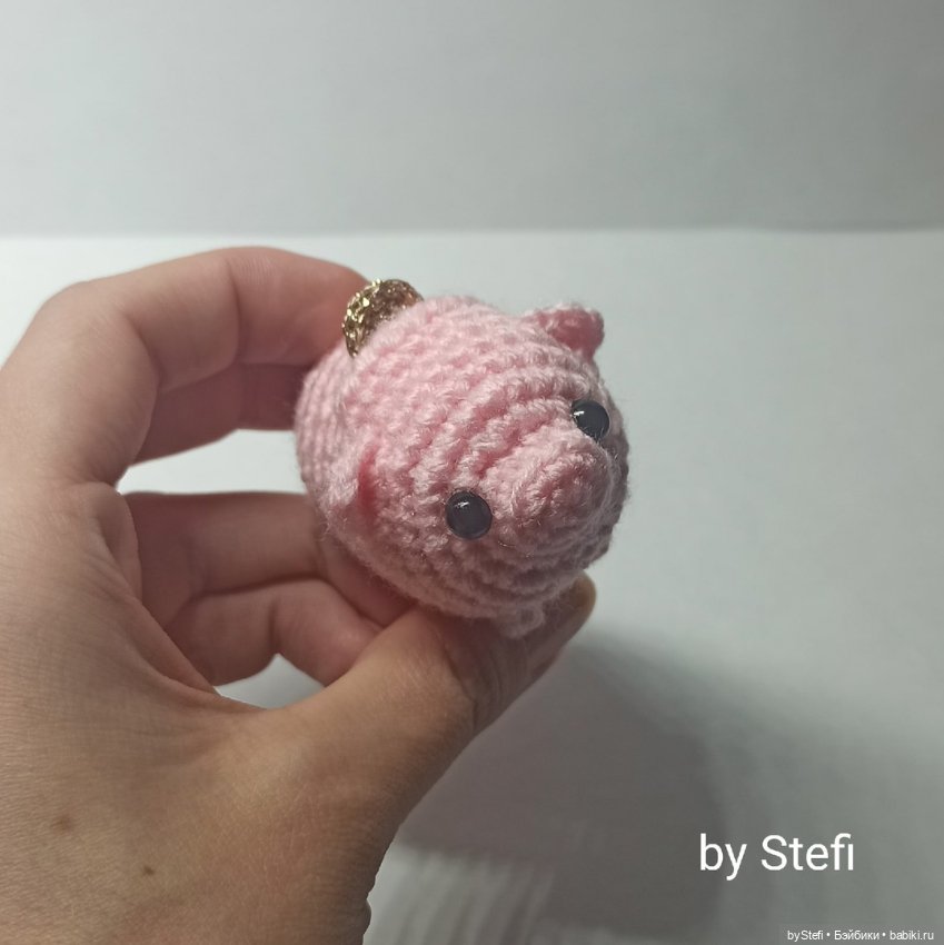 Свинка. Копилка — Вязаные игрушки и амигуруми: крючком (фото 4)