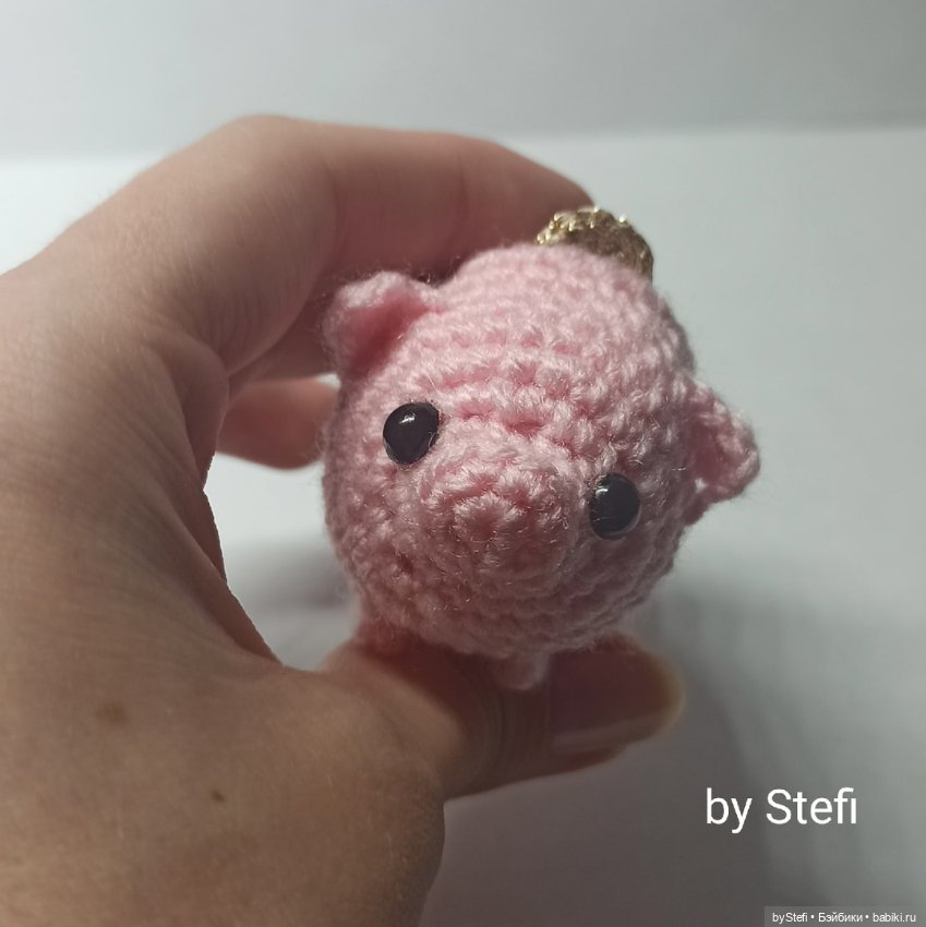 Свинка. Копилка — Вязаные игрушки и амигуруми: крючком (фото 7)