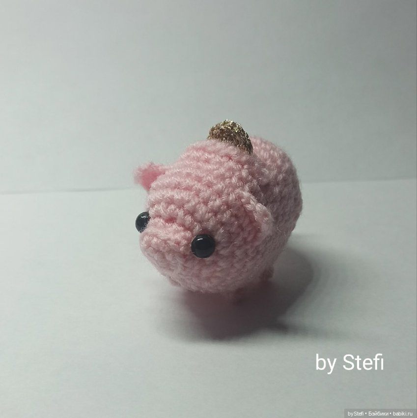 Свинка. Копилка — Вязаные игрушки и амигуруми: крючком