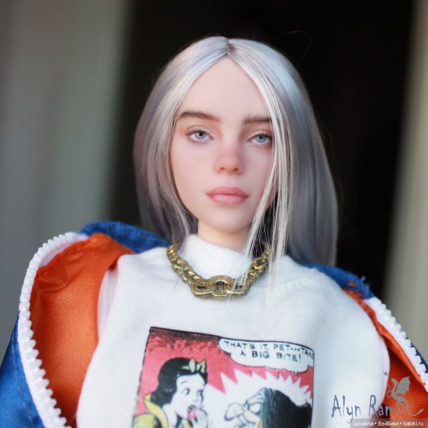 ООАК моего авторства Билли Айлиш (фото 3)