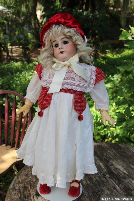 Новенькая ~ 27" Handwerck Simon Halbig 79 DEP~Красная шапочка (фото 4)