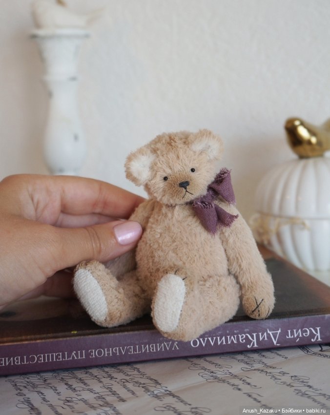 Мишка Тоби 🧸💜 — Авторские мишки Тедди и друзья: фото (фото 7)