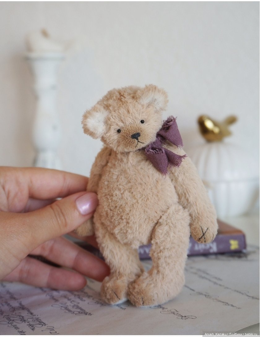 Мишка Тоби 🧸💜 — Авторские мишки Тедди и друзья: фото (фото 2)