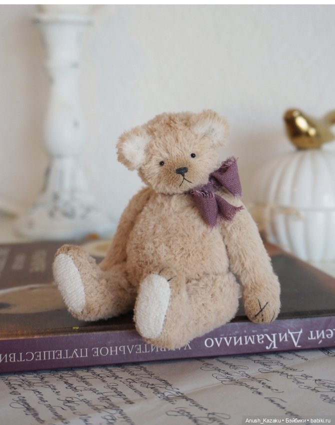 Мишка Тоби 🧸💜 — Авторские мишки Тедди и друзья: фото