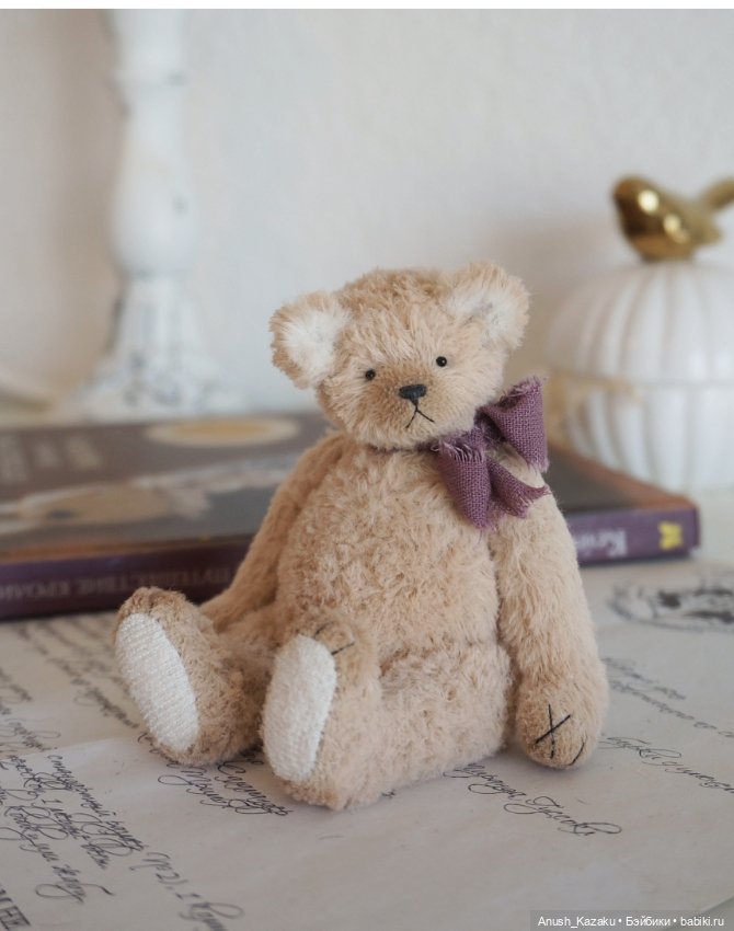 Мишка Тоби 🧸💜 — Авторские мишки Тедди и друзья: фото (фото 3)