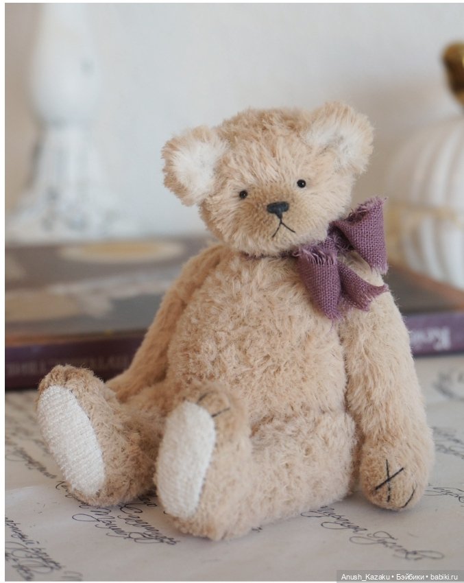 Мишка Тоби 🧸💜 — Авторские мишки Тедди и друзья: фото (фото 4)