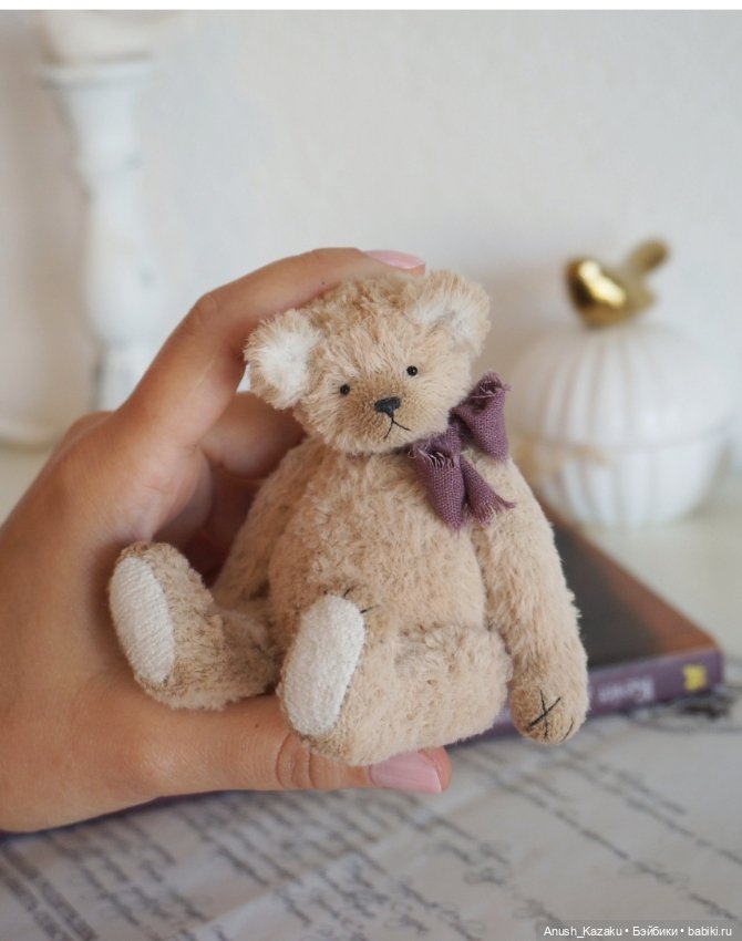 Мишка Тоби 🧸💜 — Авторские мишки Тедди и друзья: фото (фото 8)