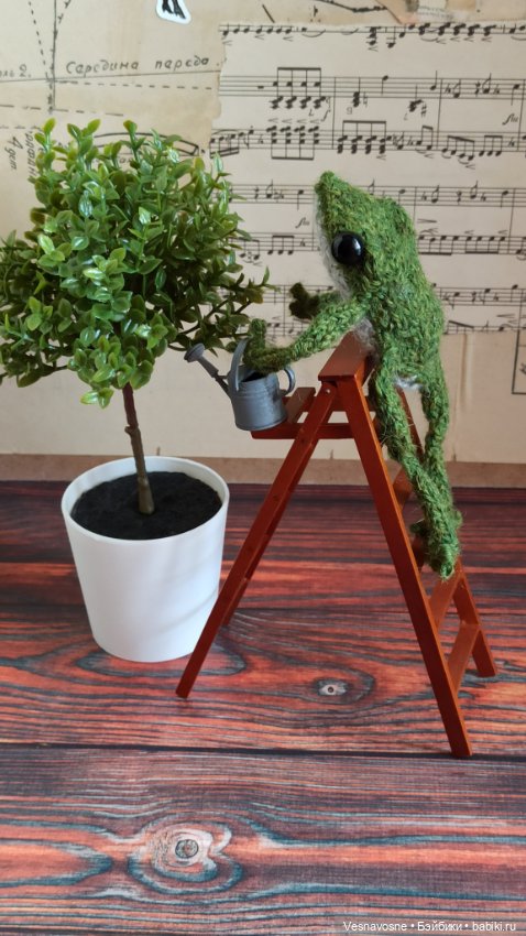 Зелёный помощник — Вязаные игрушки и амигуруми: крючком (фото 7)