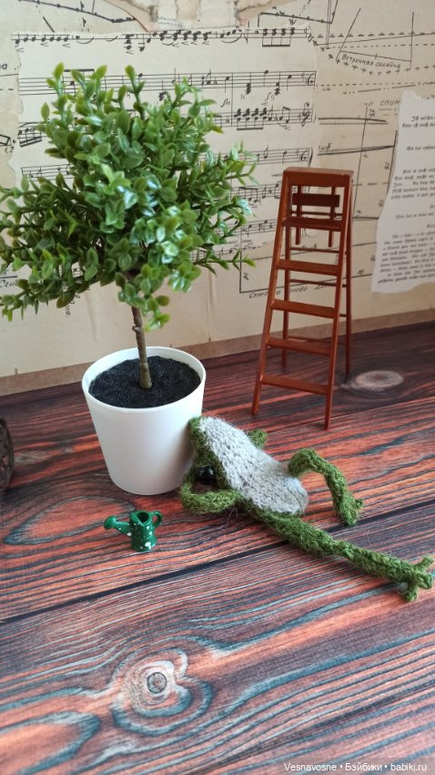 Зелёный помощник — Вязаные игрушки и амигуруми: крючком (фото 8)