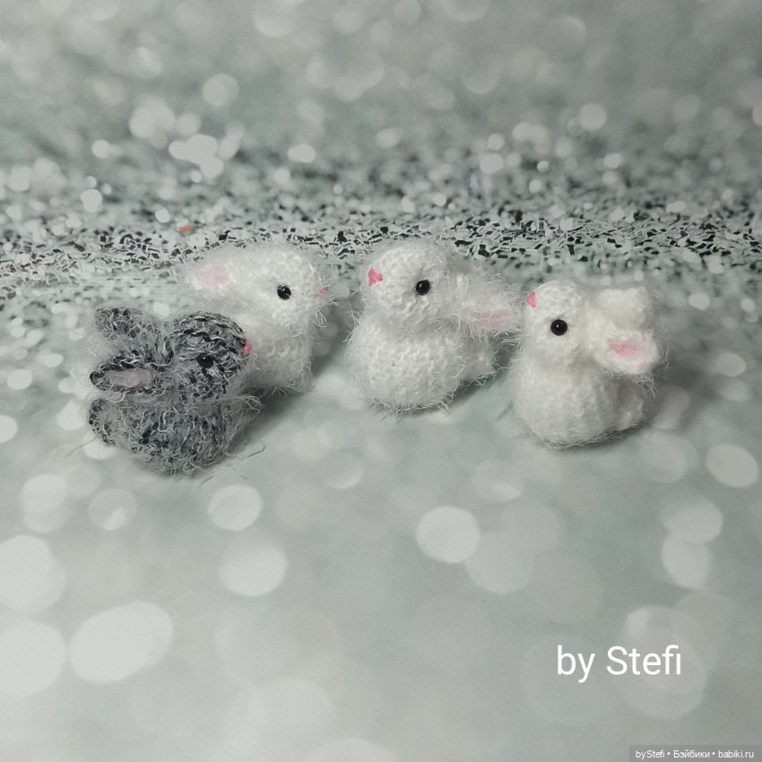 Пушистики. Кролики — Вязаные игрушки и амигуруми: крючком