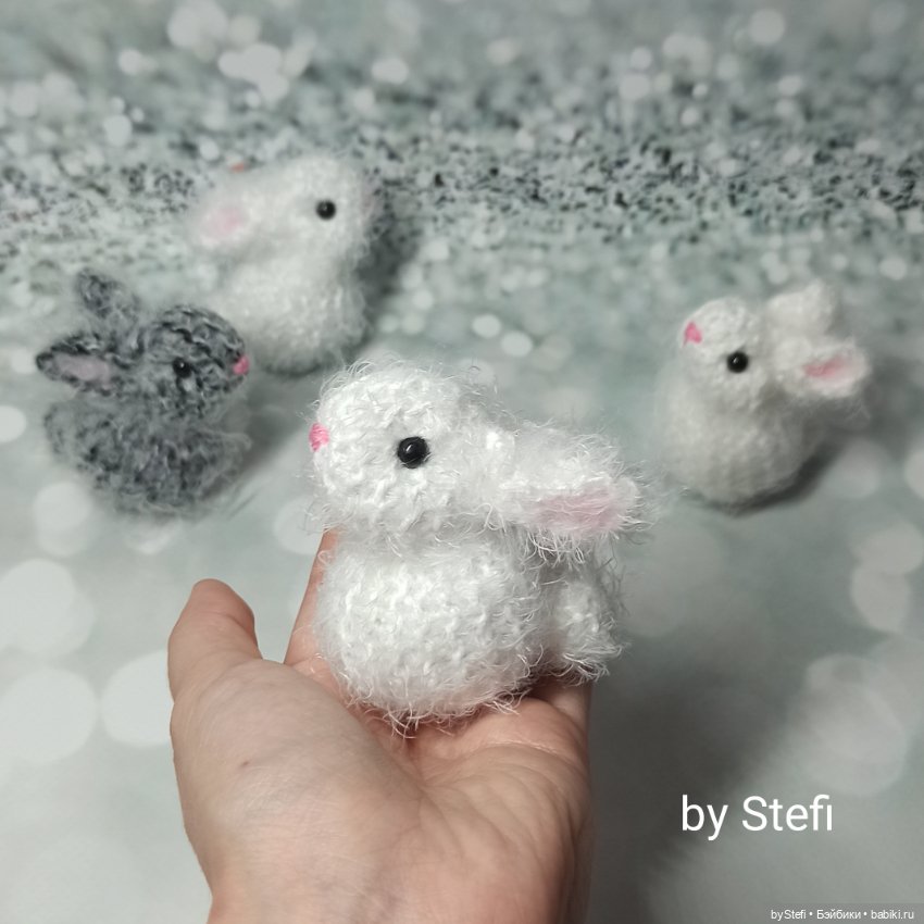 Пушистики. Кролики — Вязаные игрушки и амигуруми: крючком