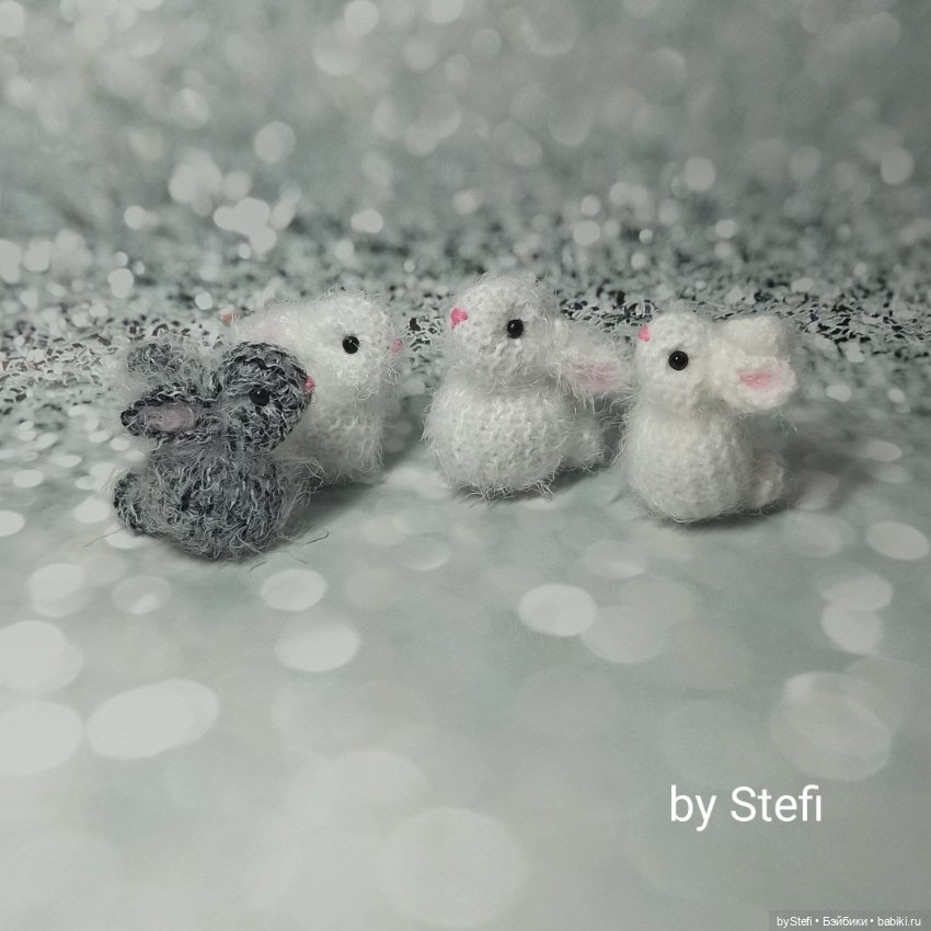 Пушистики. Кролики — Вязаные игрушки и амигуруми: крючком