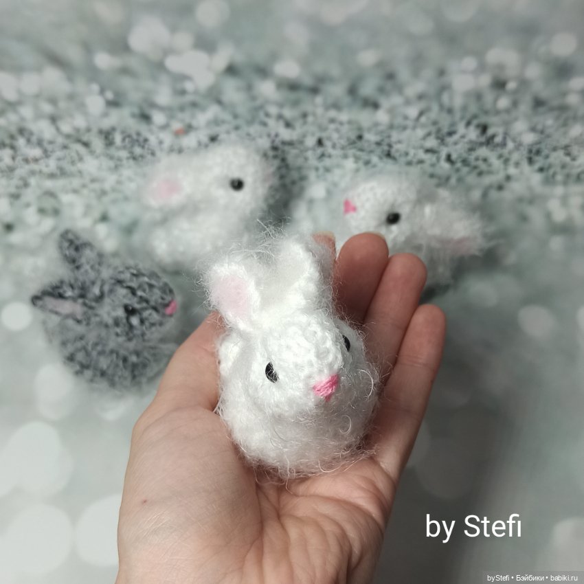 Пушистики. Кролики — Вязаные игрушки и амигуруми: крючком