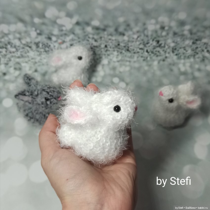 Пушистики. Кролики — Вязаные игрушки и амигуруми: крючком