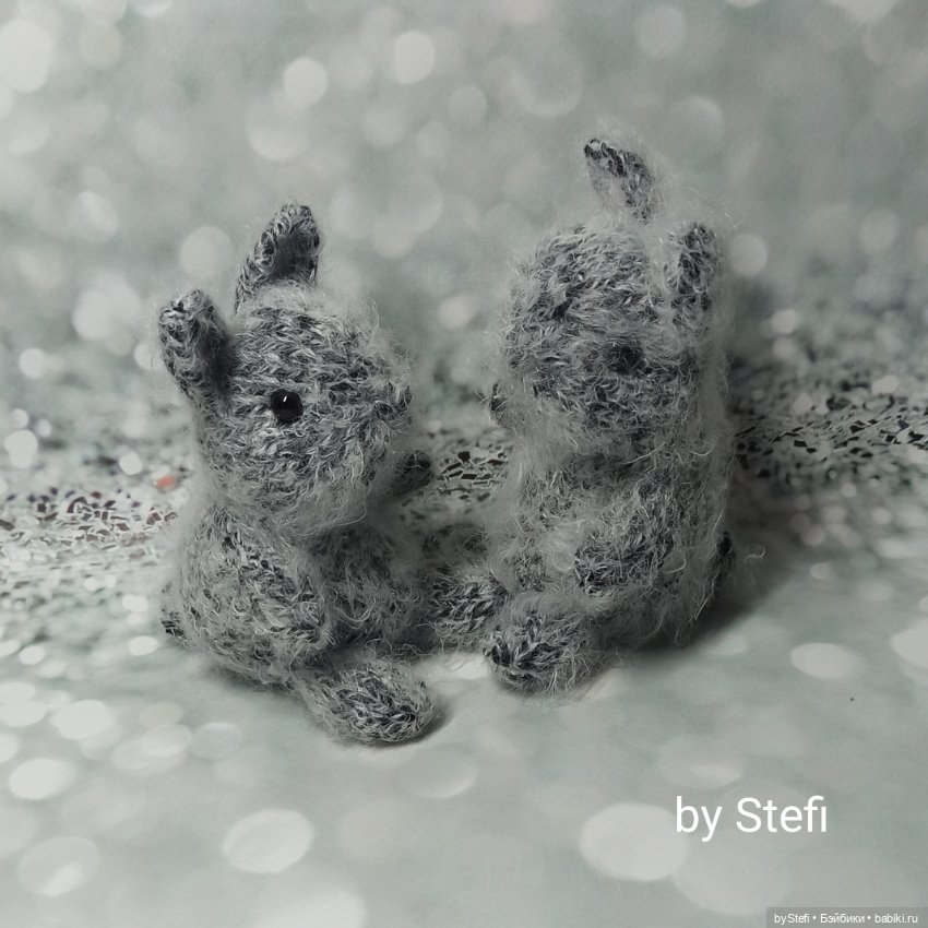 Пушистики. Кролики — Вязаные игрушки и амигуруми: крючком