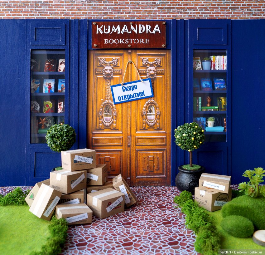 Книжный для Дракона — Румбоксы и кукольные интерьеры: фото