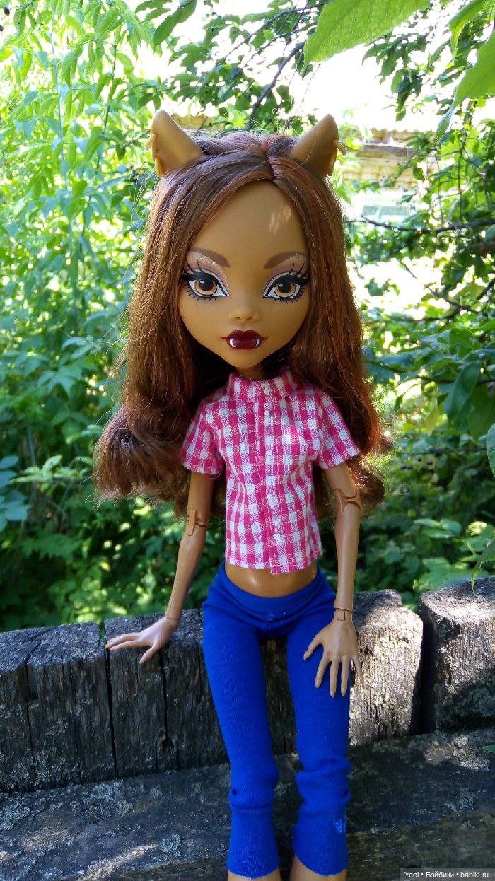 Монстер Хай, Клодин (42см) - фото на природе и в бассейне 🌞 (фото 6)
