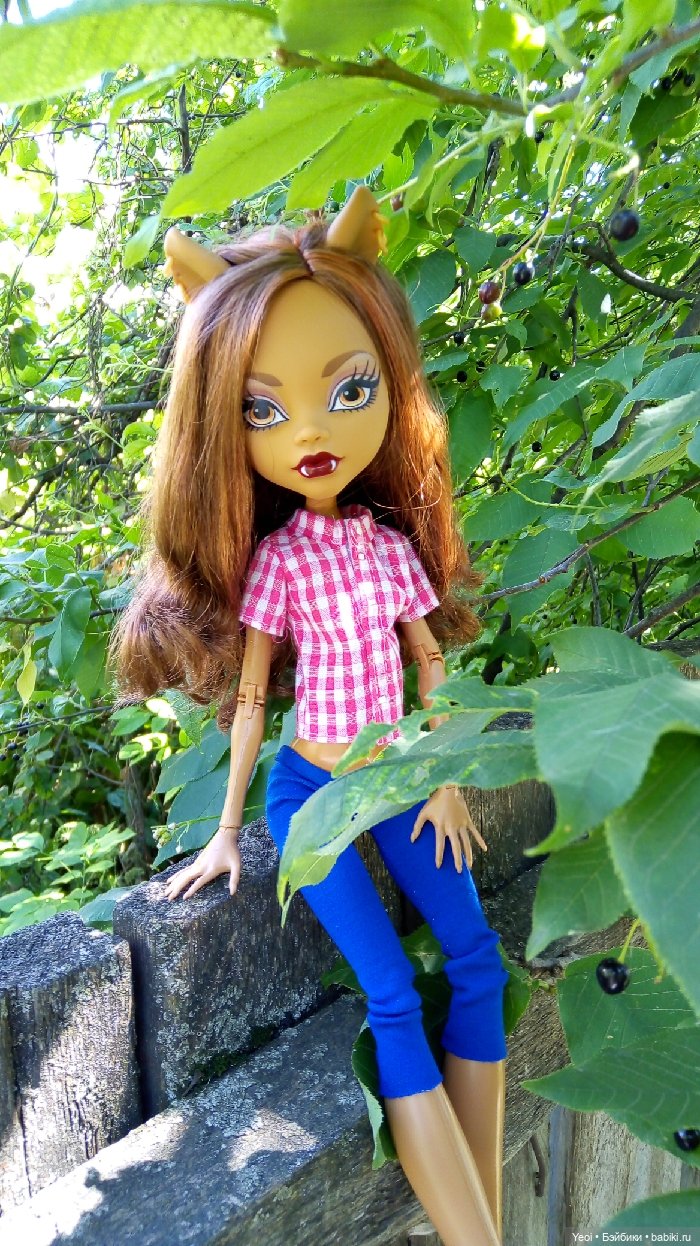 Монстер Хай, Клодин (42см) - фото на природе и в бассейне 🌞 (фото 10)