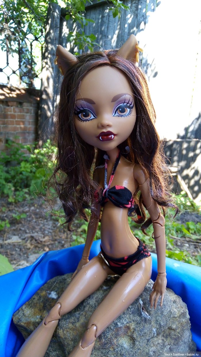 Монстер Хай, Клодин (42см) - фото на природе и в бассейне 🌞