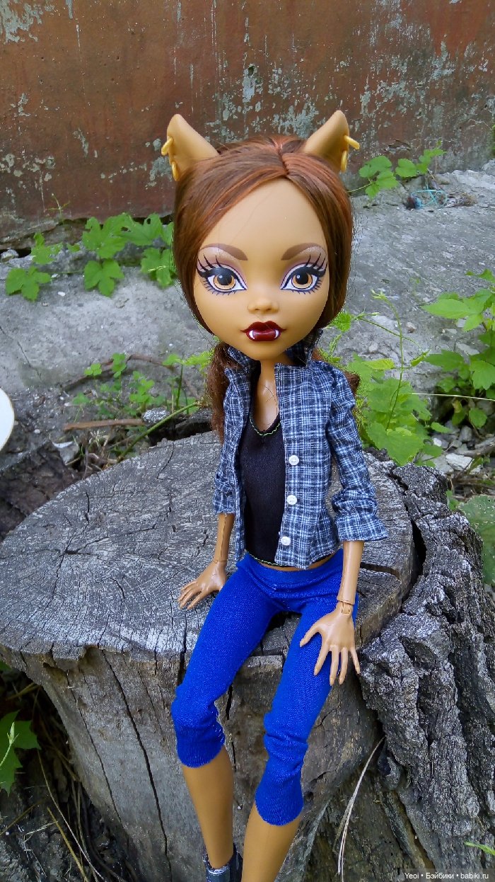 Монстер Хай, Клодин (42см) - фото на природе и в бассейне 🌞