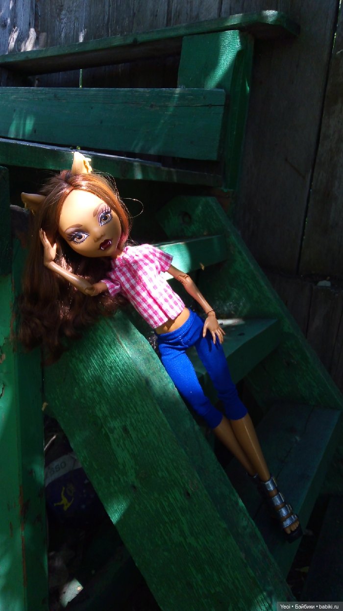 Монстер Хай, Клодин (42см) - фото на природе и в бассейне 🌞