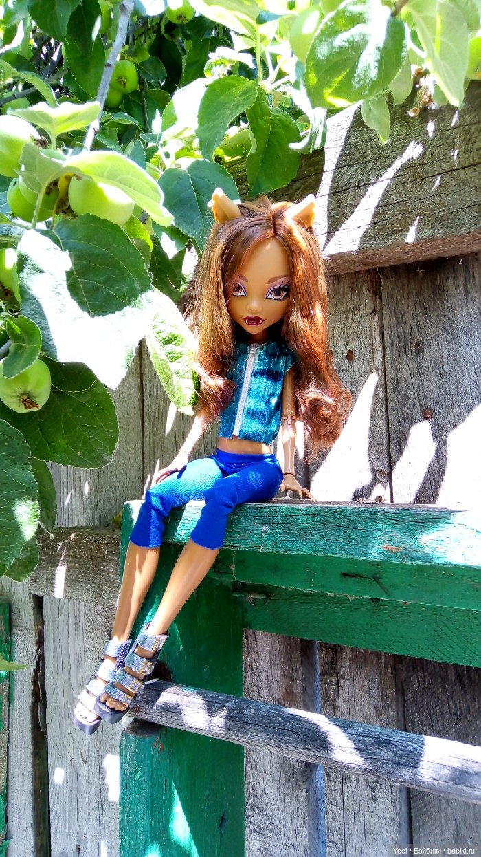 Монстер Хай, Клодин (42см) - фото на природе и в бассейне 🌞 (фото 5)