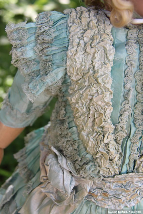 26" ARMAND MARSEILLE 390 A 11 M в антикварном наряде~детали (фото 4)