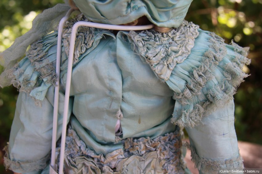 26" ARMAND MARSEILLE 390 A 11 M в антикварном наряде~детали (фото 9)