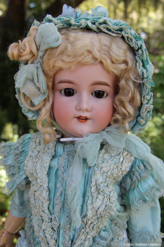 26" ARMAND MARSEILLE 390 A 11 M в антикварном наряде~детали (фото 2)