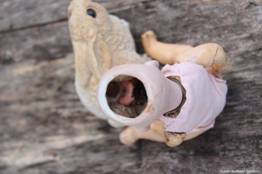 Купила дешево антикварную куклу и в подарок пришла малявочка Trebor 7"