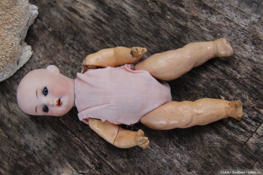 Купила дешево антикварную куклу и в подарок пришла малявочка Trebor 7"