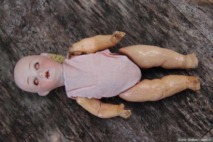 Купила дешево антикварную куклу и в подарок пришла малявочка Trebor 7"