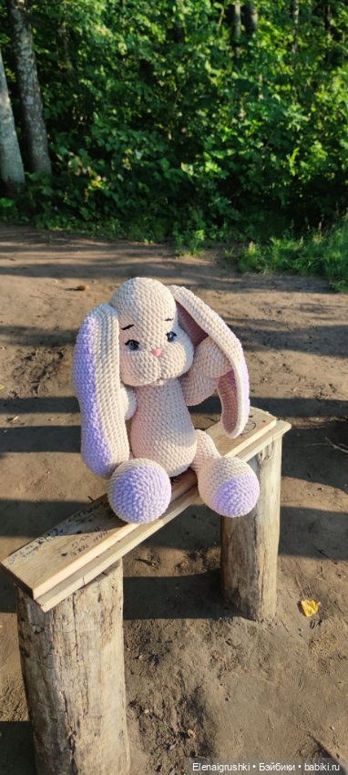 Зайка на прогулке — Вязаные игрушки и амигуруми: крючком (фото 4)