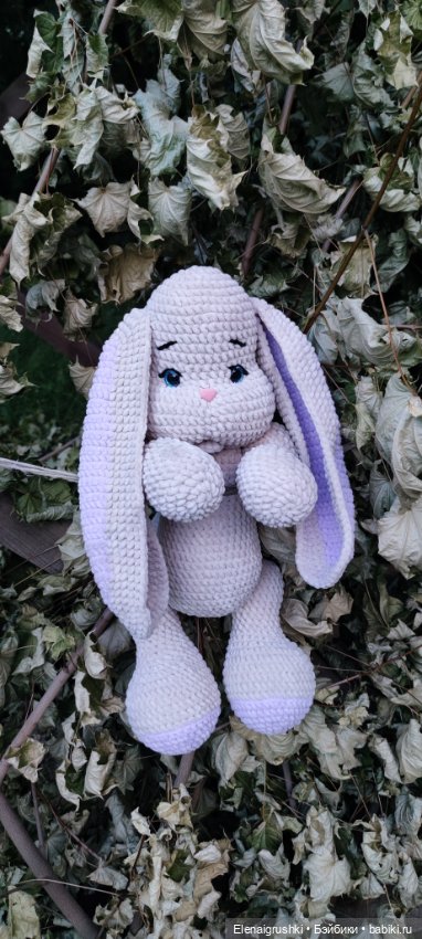 Зайка на прогулке — Вязаные игрушки и амигуруми: крючком (фото 10)