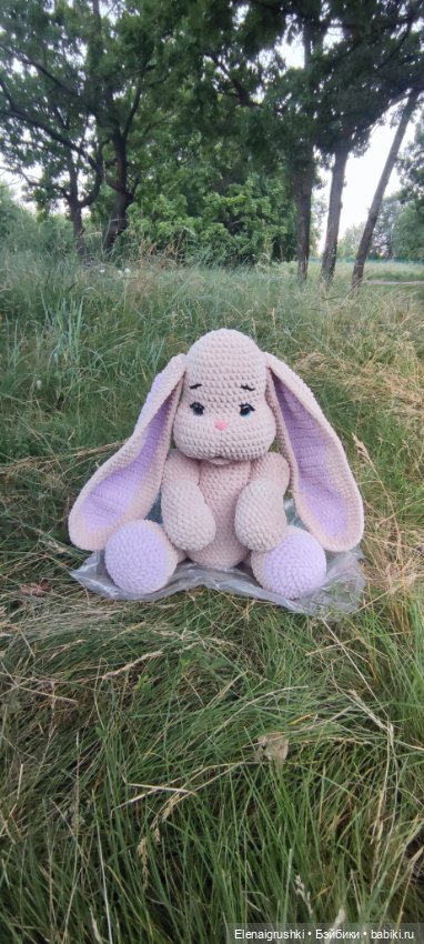 Зайка на прогулке — Вязаные игрушки и амигуруми: крючком (фото 9)