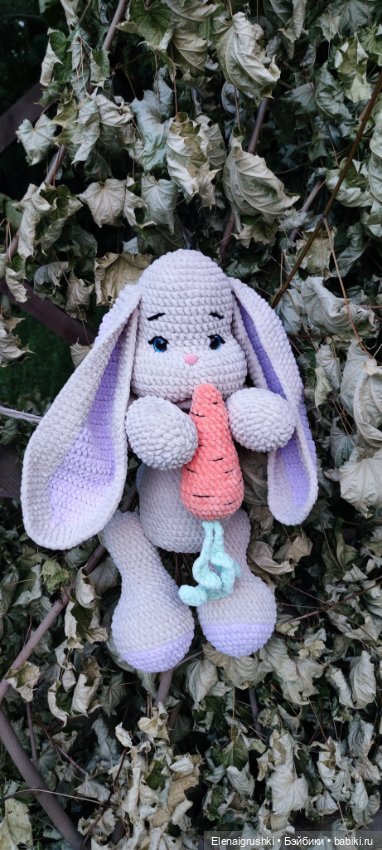 Зайка на прогулке — Вязаные игрушки и амигуруми: крючком (фото 3)