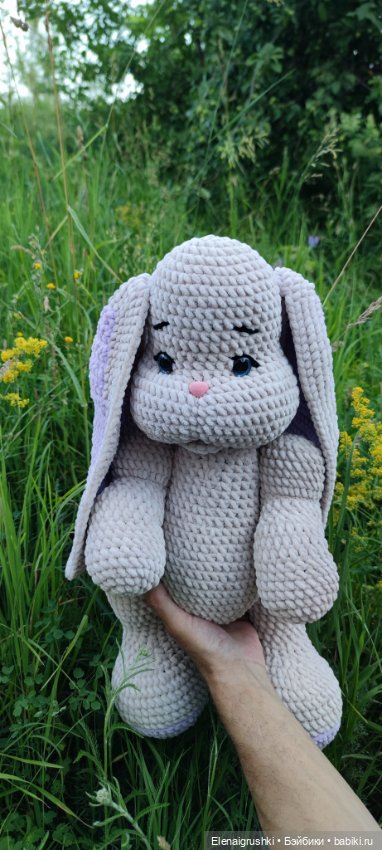 Зайка на прогулке — Вязаные игрушки и амигуруми: крючком (фото 6)