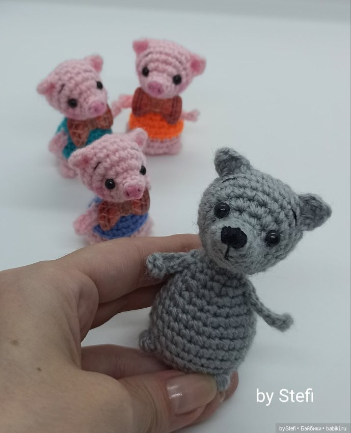 Три поросёнка — Вязаные игрушки и амигуруми: крючком (фото 8)