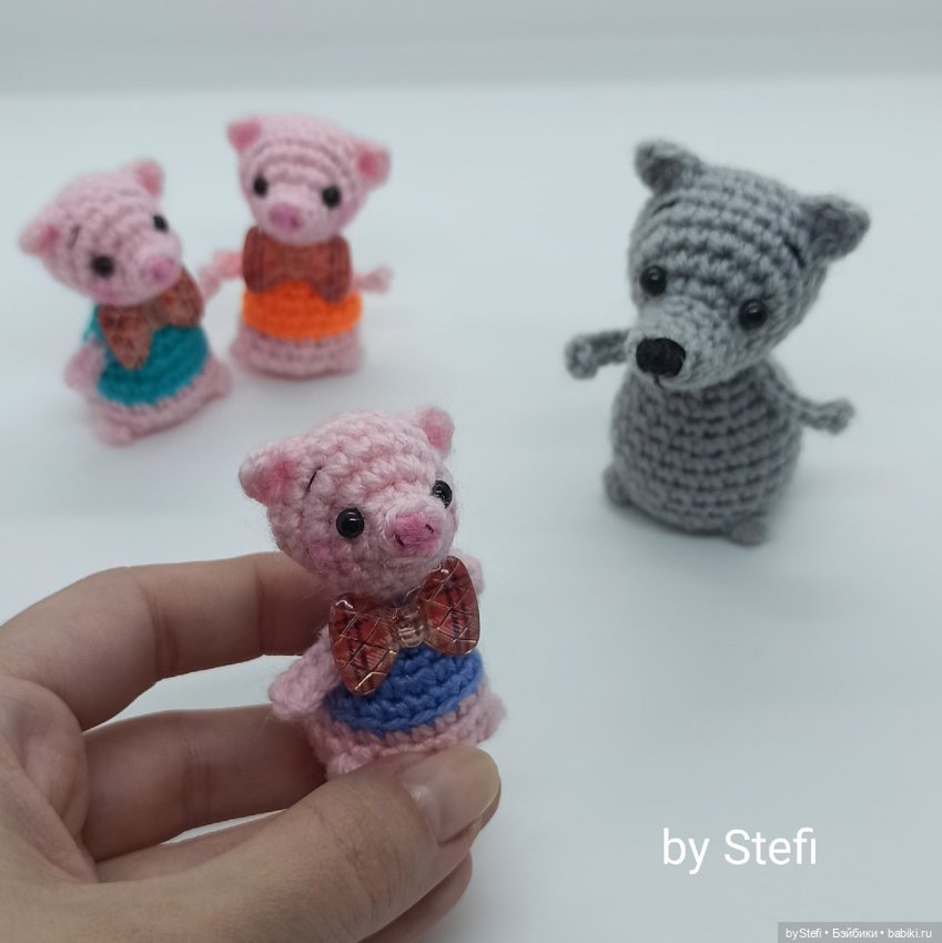 Три поросёнка — Вязаные игрушки и амигуруми: крючком (фото 7)
