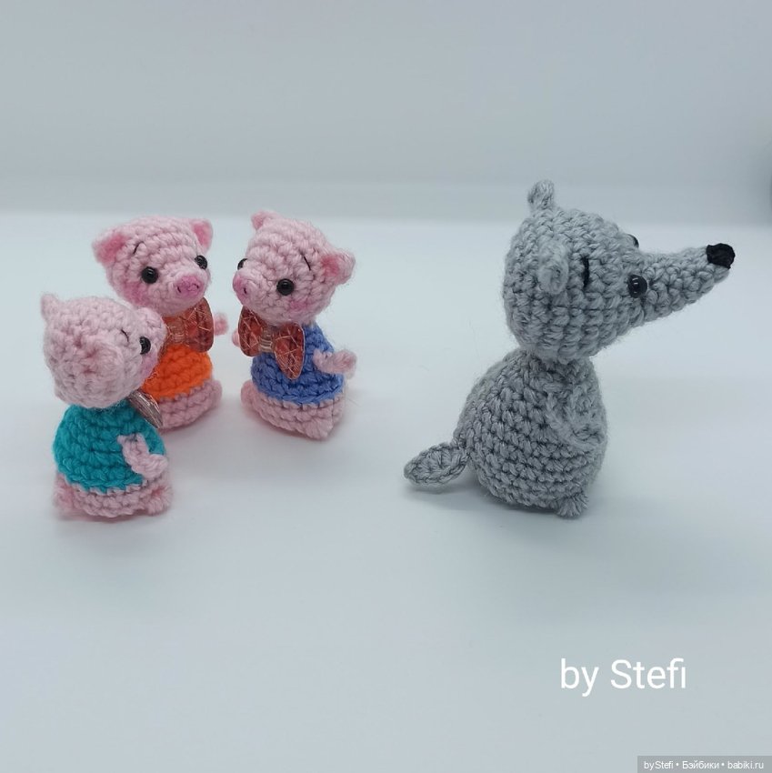 Три поросёнка — Вязаные игрушки и амигуруми: крючком (фото 5)