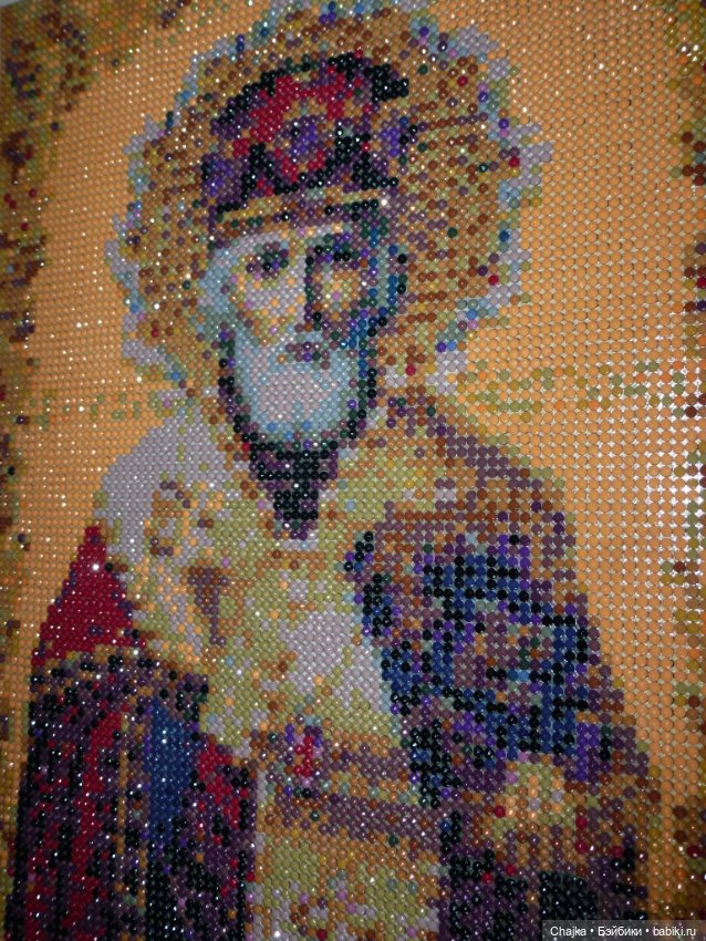 Моя первая алмазная вышивка "Святитель Николай Чудотворец" (фото 6)