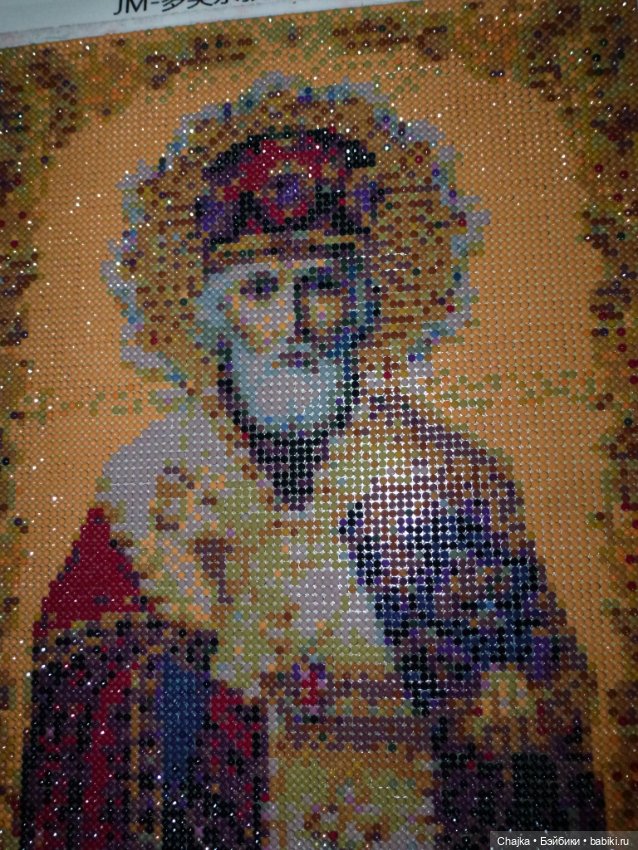 Моя первая алмазная вышивка "Святитель Николай Чудотворец" (фото 4)