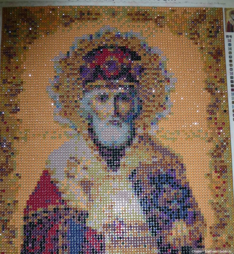 Моя первая алмазная вышивка "Святитель Николай Чудотворец" (фото 2)