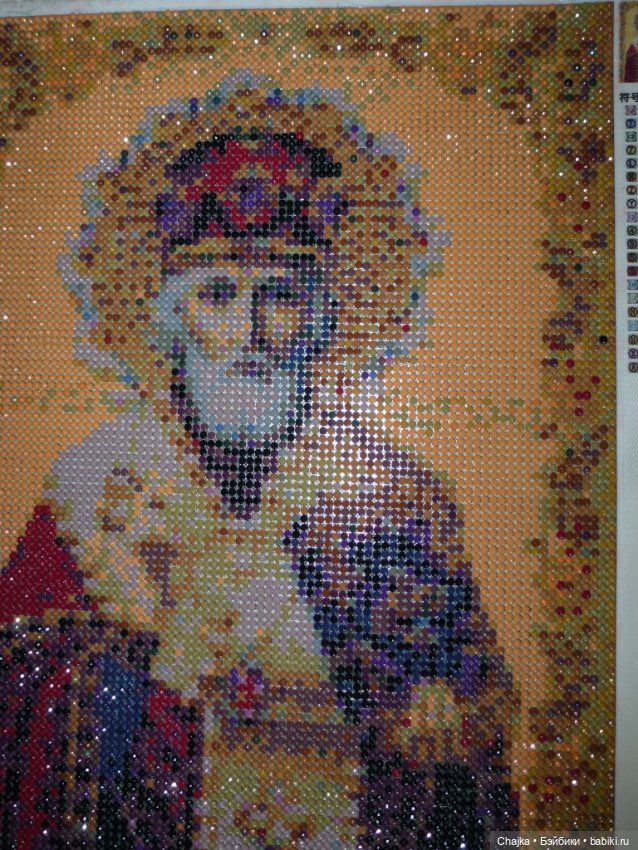 Моя первая алмазная вышивка "Святитель Николай Чудотворец" (фото 5)