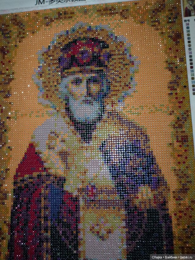 Моя первая алмазная вышивка "Святитель Николай Чудотворец" (фото 3)