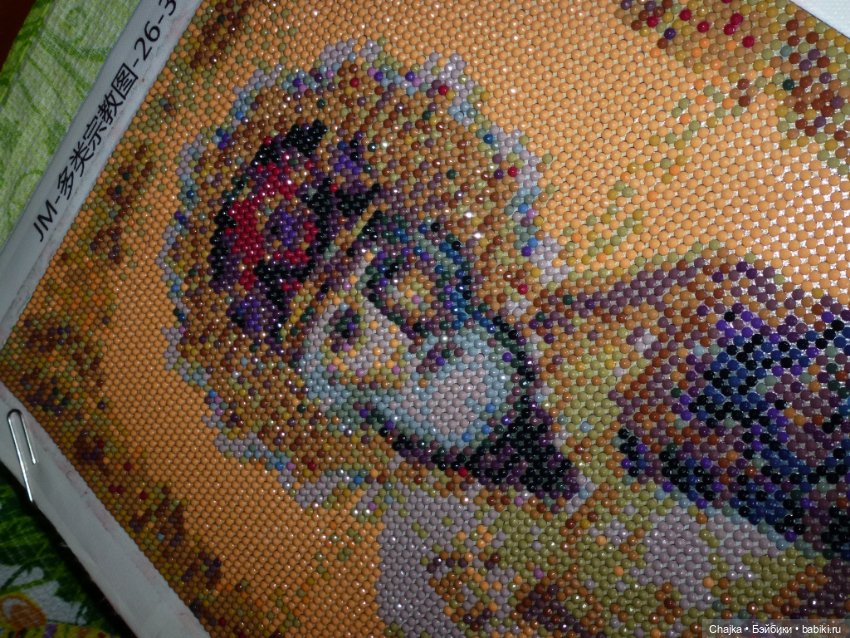 Моя первая алмазная вышивка "Святитель Николай Чудотворец"