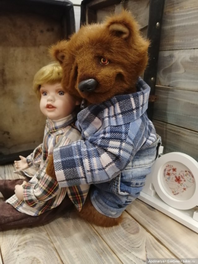 Лучшие друзья - кукла с мишкой (фото 2)